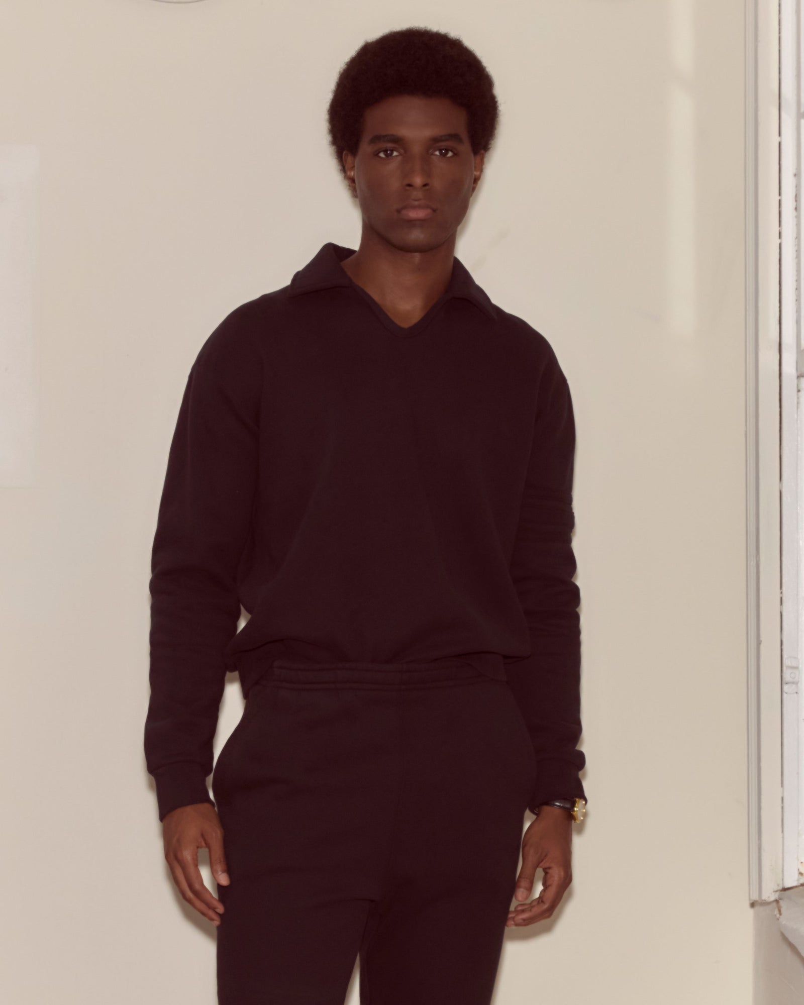 Crew Polo - Black