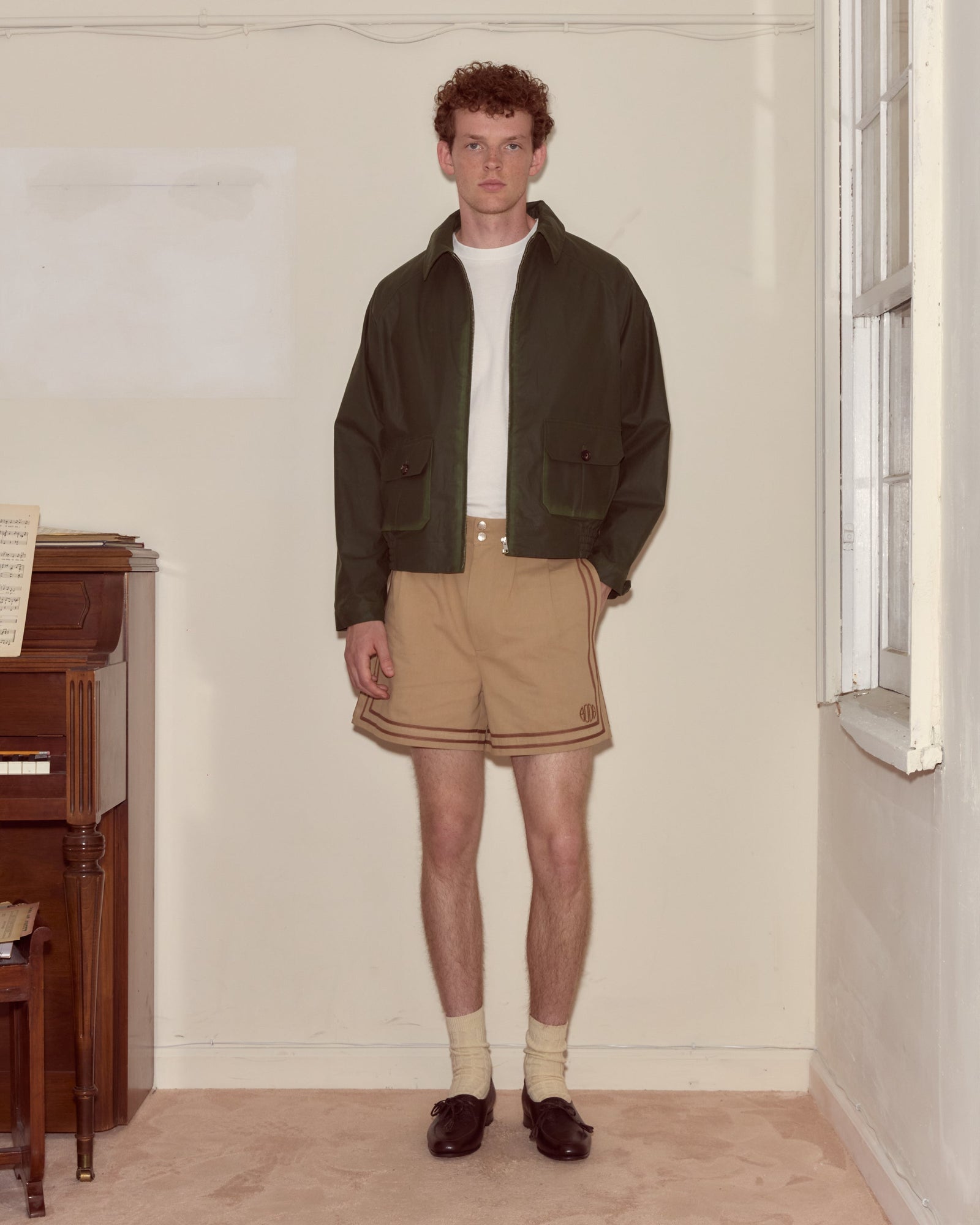 Waxed Coach's Jacket - Green