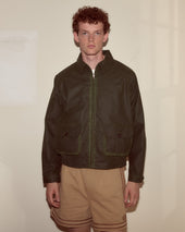 Waxed Coach's Jacket - Green