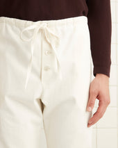 Baseball Pajama Pants - White