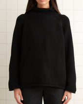 Cashmere Rollneck - Black