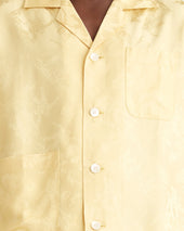 Football Jacquard Short Sleeve Louie Shirt - Yellow