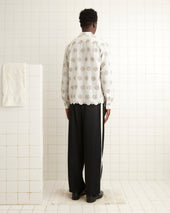 Floral Aperture Long Sleeve Shirt