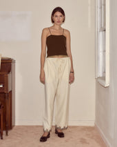 Laurelist Pajama Pants - Cream