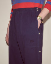 Twill Tear-Away Track Pants - Navy