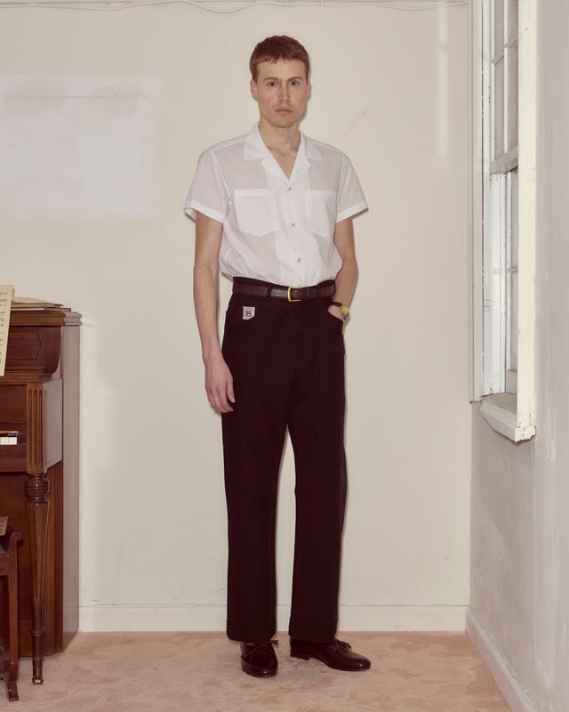 Embroidered Denim Knolly Brook Trousers - Black
