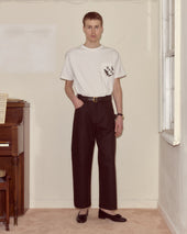 Waxed Cotton Knolly Brook Trousers - Brown