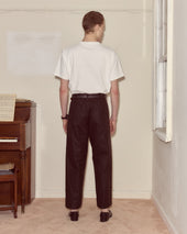 Waxed Cotton Knolly Brook Trousers - Brown