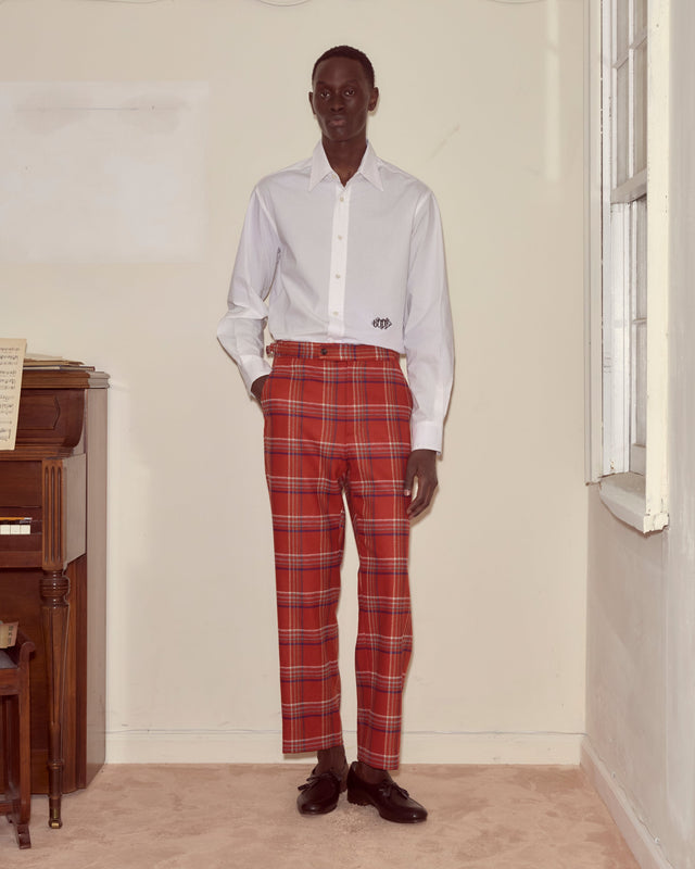 Gable Plaid Trousers