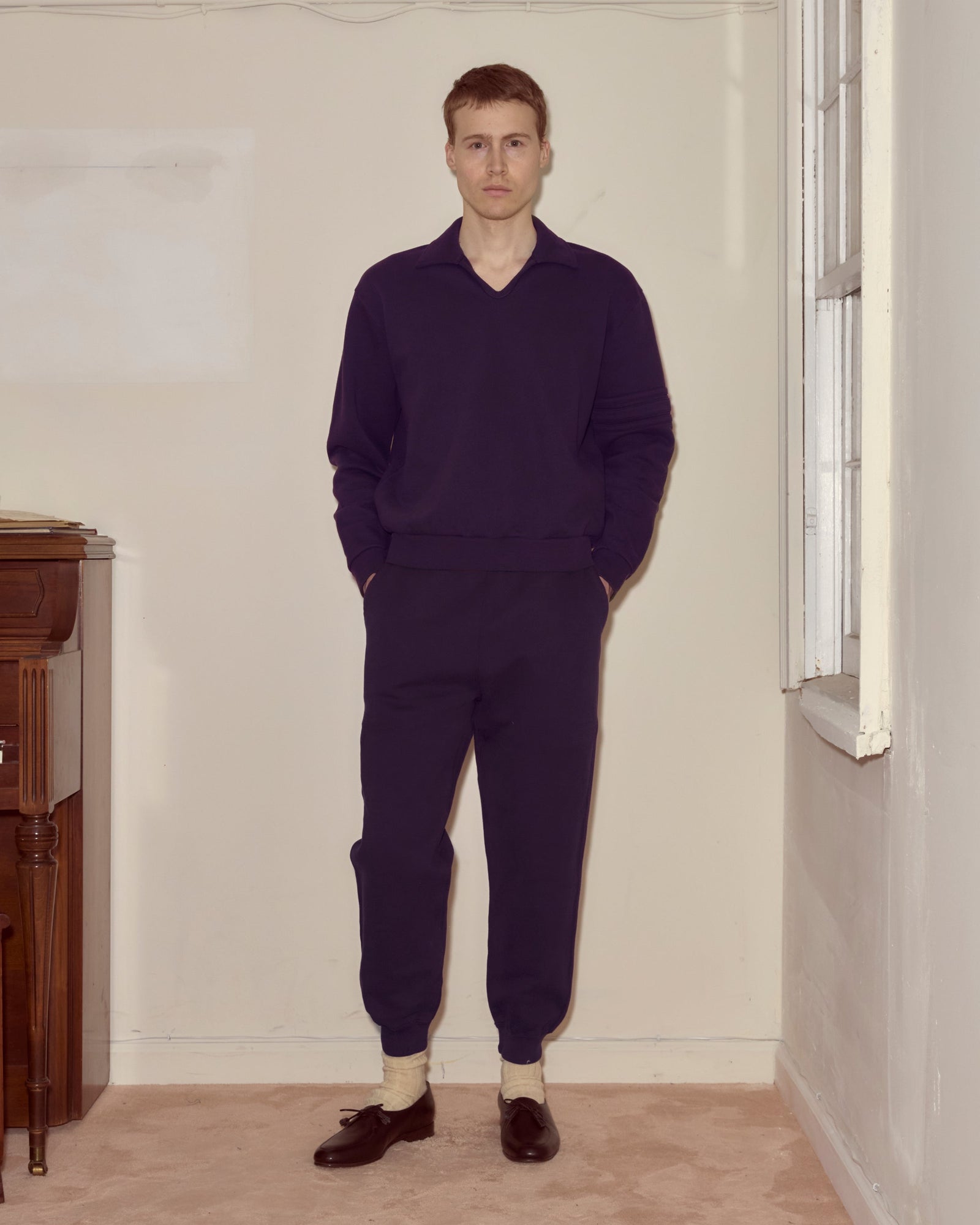 Crew Polo - Dark Purple