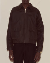 Waxed Coach's Jacket - Brown