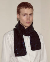 Sequin Spotlight Scarf - Black