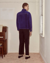 Studded Welding Jacket - Blue