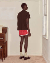 Voile Short Sleeve Shirt - Brown