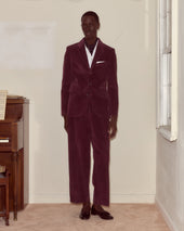 Corduroy Suit Jacket - Dark Purple