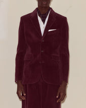 Corduroy Suit Jacket - Dark Purple