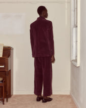 Corduroy Suit Jacket - Dark Purple