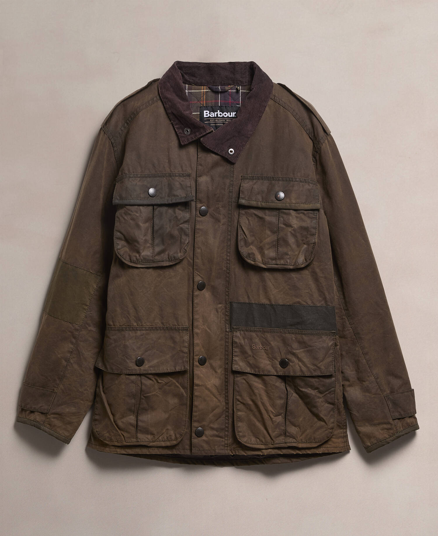 Barbour Re Loved Men S Trooper Waxed Jacket Size M