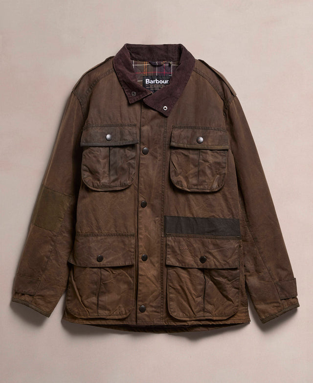 Barbour Re-Loved Men's Trooper Waxed Jacket - Size M