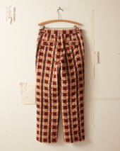 Bouquet Cloth Quilt Trousers