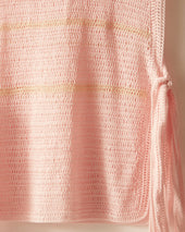 Delicate Stripe Crochet Dickie