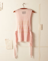 Delicate Stripe Crochet Dickie