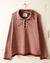 Hester Street Polo Red Cream
