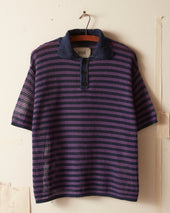 Lattice Polo Duotone Stripe