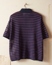 Lattice Polo Duotone Stripe
