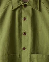 Twill Cropped Car Jacket Ivy