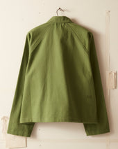 Twill Cropped Car Jacket Ivy