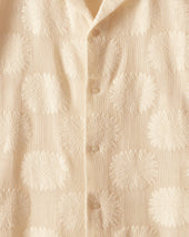 Sunflower Lace Short Sleeve Shirt Ecru