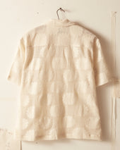 Sunflower Lace Short Sleeve Shirt Ecru