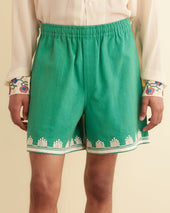 Ripple Appliqué Shorts