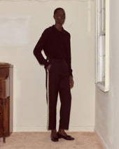 Lacework Side-Buckle Trousers