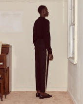 Lacework Side-Buckle Trousers