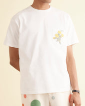 Embroidered Bouquet Pocket Tee