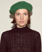 Crochet Beret - Green