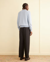 Cashmere Polo - Light Blue