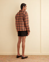 Russet Plaid Quilt Jacket