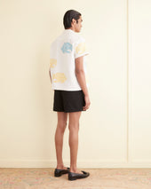 Piscine Appliqué Short Sleeve Shirt
