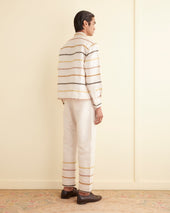 Rickrack Stripe Long Sleeve Shirt