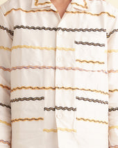 Rickrack Stripe Long Sleeve Shirt