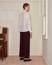 Voile Long Sleeve Shirt - White
