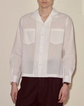 Voile Long Sleeve Shirt - White