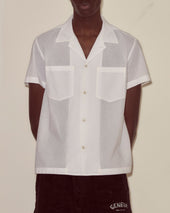 Voile Short Sleeve Shirt - White