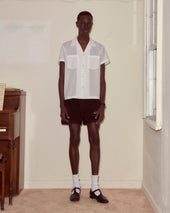 Voile Short Sleeve Shirt - White