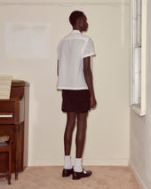 Voile Short Sleeve Shirt - White