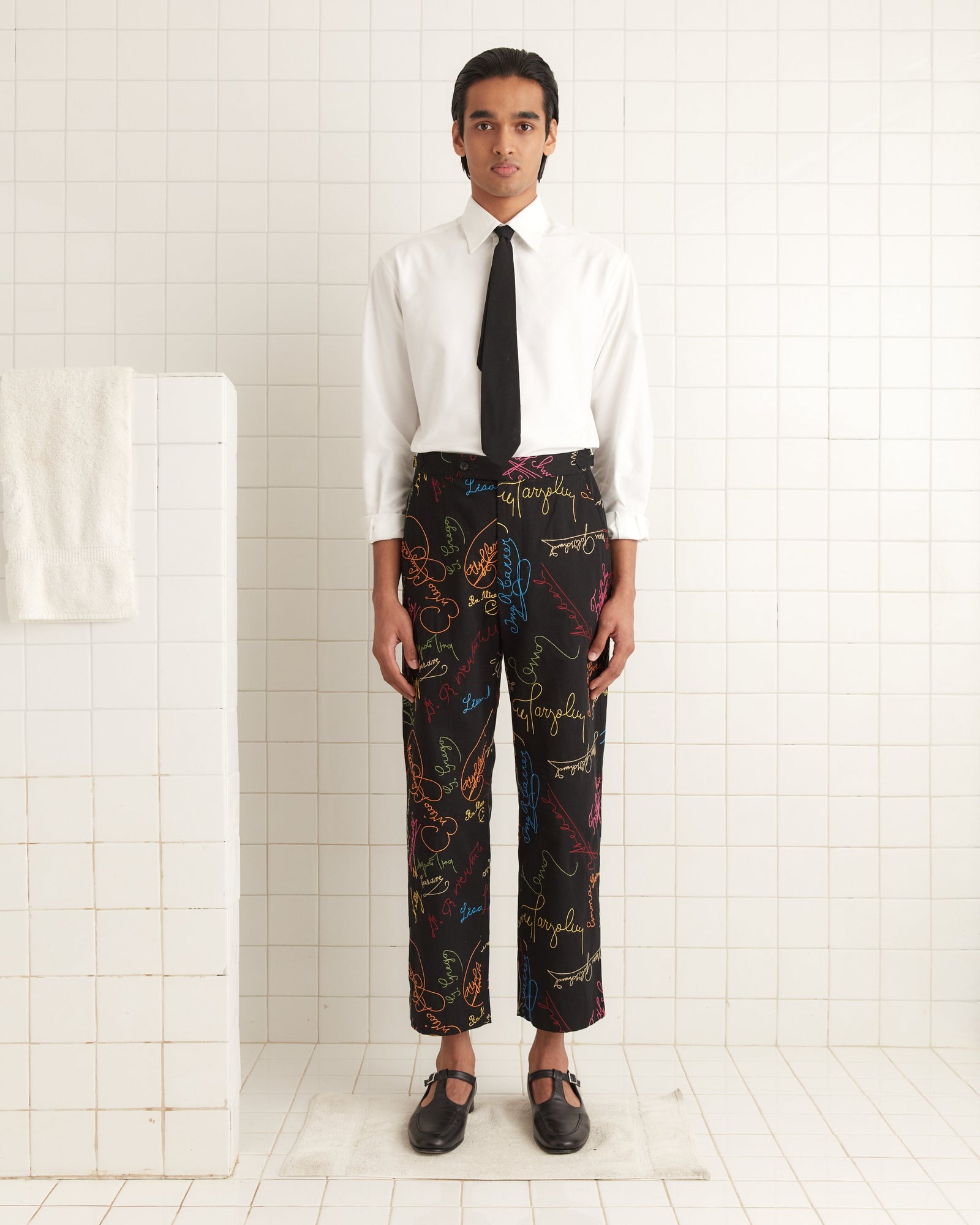 Signature Scrawl Trousers