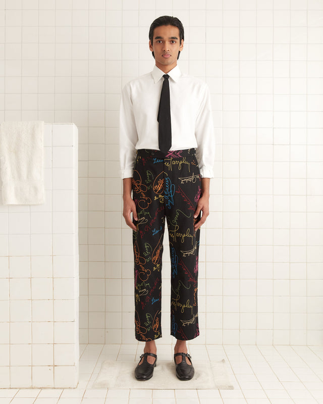 Signature Scrawl Trousers